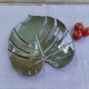 La terre à offrir La nature immortalisée - empreinte d'une feuille de caoutchouc