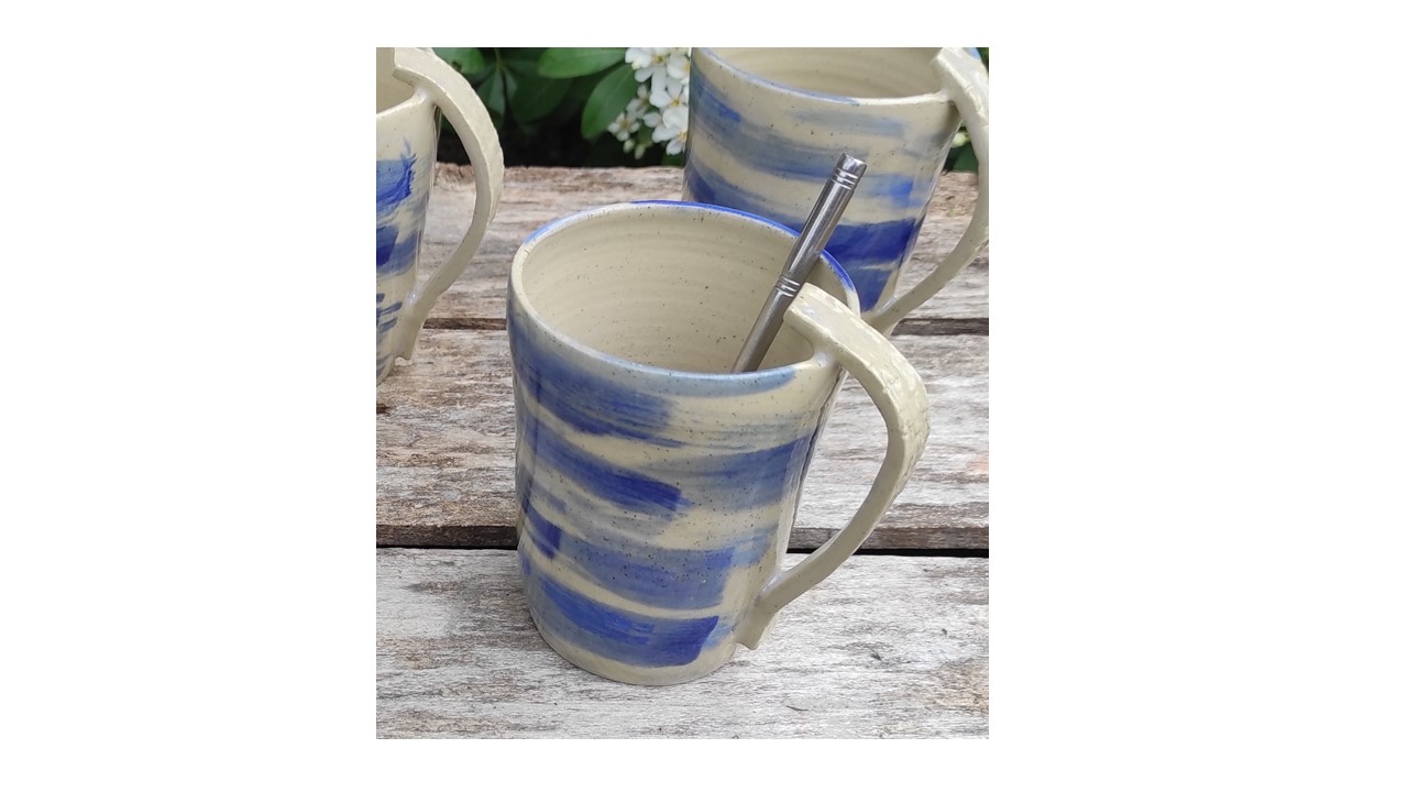 Mug en grès blanc – Image 3